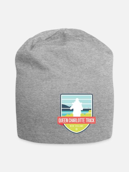 Queen Charlotte Wanderweg - Neuseeland - Jersey-Beanie - Grau meliert