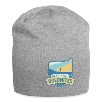 Höhenweg 1 - Alta Via 1 Dolomiten - Jersey-Beanie - Grau meliert - Vorne