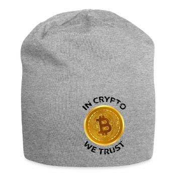 Dans Crypto, nous faisons confiance à la conception de grandes pièces Bitcoin Tradi - Bonnet en jersey - gris chiné - Devant