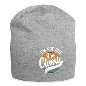 Ich bin nicht alt Ich bin klassisch - Lustige Designs für Senioren - Jersey-Beanie - Grau meliert - Vorne