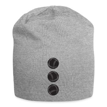 3 boules de boules pour boules bouler boules boules pétanque boules - Bonnet en jersey - gris chiné - Devant