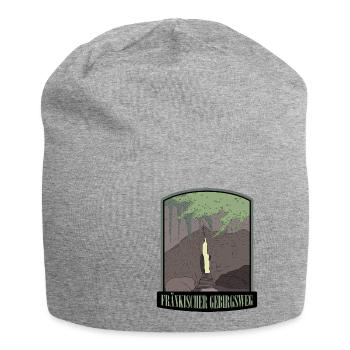 Fränkischer Gebirgsweg - Jersey-Beanie - Grau meliert - Vorne