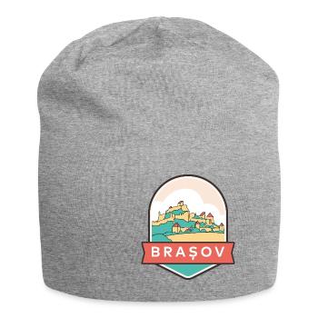 Brasov – Romania - Jersey Beanie - heather grey - Front