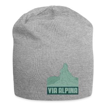 Via Alpina - Jersey Beanie - heather grey - Front