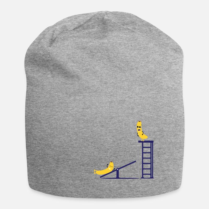 banane - Bonnet en jersey - gris chiné