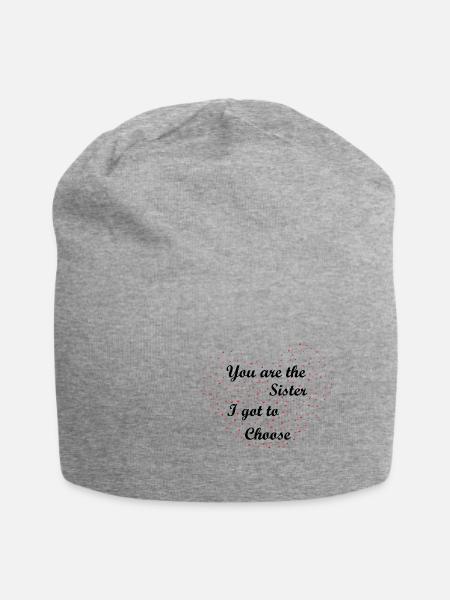 BFF - Beste Freunde für immer - Jersey-Beanie - Grau meliert