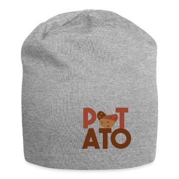 POTATOE - Jersey-Beanie - Grau meliert - Vorne