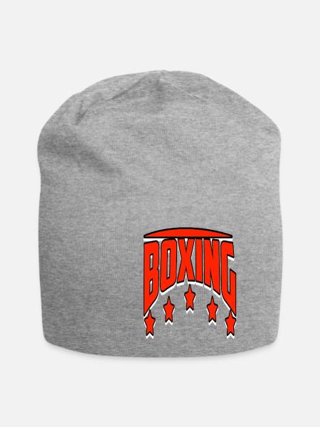 Boxen - Jersey-Beanie - Grau meliert