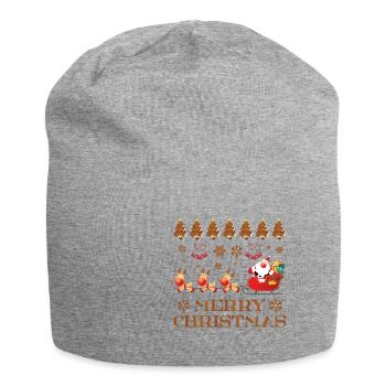 Christmas saying Funny Christmas - Jersey Beanie - heather grey - Front