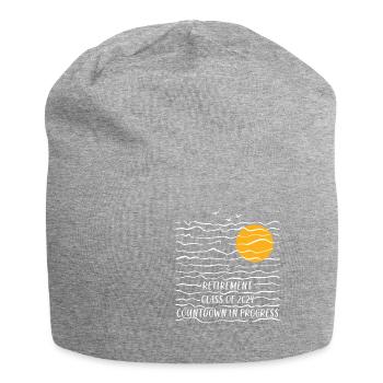 2024 Retirement Countdown Beach Tee - Jersey Beanie - heather grey - Front