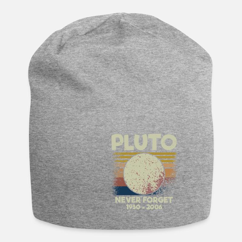 Pluton N’oublie jamais l’astronomie Tee - Bonnet en jersey - gris chiné