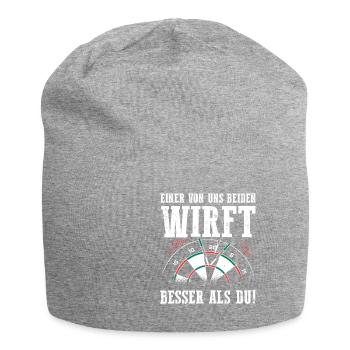 Funny Darter Duo Motif Tee - Jersey Beanie - heather grey - Front