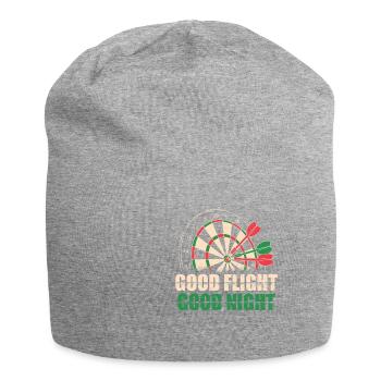 Darts Good Flight Night Motiv Tee - Jersey-Beanie - Grau meliert - Vorne