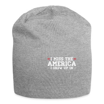 T-shirt rétro usa nostalgie - Bonnet en jersey - gris chiné - Devant