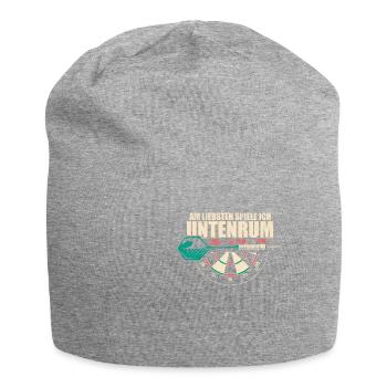 Chemise d’humour Dartplayer - Bas - Bonnet en jersey - gris chiné - Devant