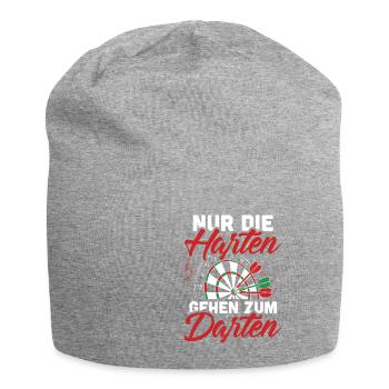 Motivierendes Dartsport Shirt - Jersey-Beanie - Grau meliert - Vorne