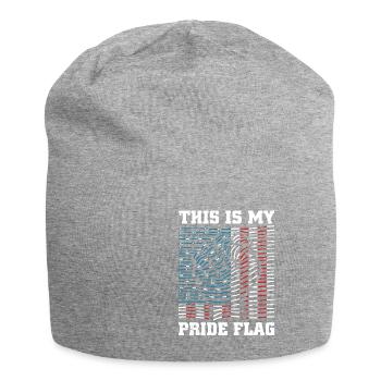 DiAmerican Pride Flag-t-shirt - Jersey-Beanie - Grau meliert - Vorne