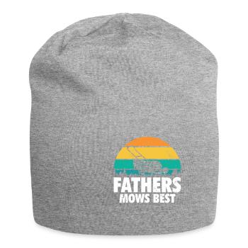 T-shirt drôle de papa pour l’entretien de la pelouse - Bonnet en jersey - gris chiné - Devant