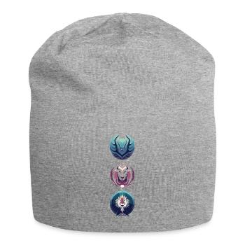 Zeichen Fabelwesen - Jersey-Beanie - Grau meliert - Vorne