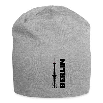 Berlin Germany Skyline Capital Gift - Jersey Beanie - heather grey - Front