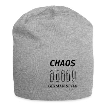 Chaos German Style - Jersey Beanie - heather grey - Front