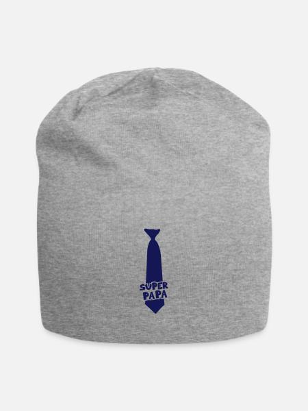 Super Daddy Krawatte 8 02 - Jersey-Beanie - Grau meliert