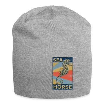 Seahorse Seahorse Fish Sea Ocean Gift - Jersey Beanie - heather grey - Front
