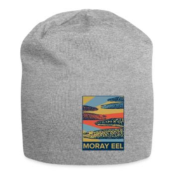 Murène plongeur poisson océan mer créature animal - Bonnet en jersey - gris chiné - Devant