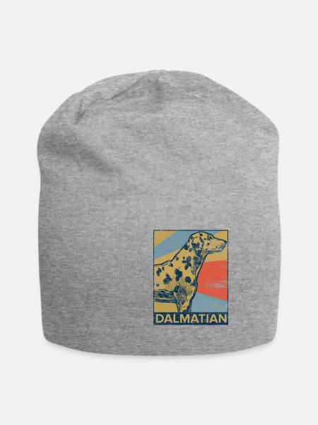 Dalmatiner - Jersey-Beanie - Grau meliert