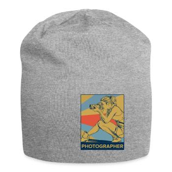 photographer - Jersey Beanie - heather grey - Front