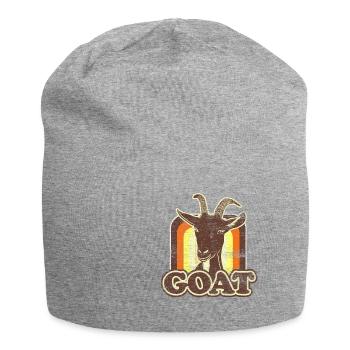 Chèvre Rétro agriculture animal paysanne ferme - Bonnet en jersey - gris chiné - Devant
