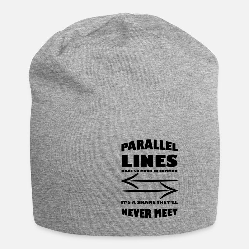 Math Math Math Teacher Mathematician - Jersey Beanie - heather grey