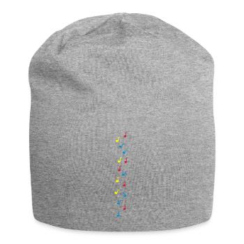 Krawattenmotiv Musik 3farbig - Jersey Beanie - heather grey - Front