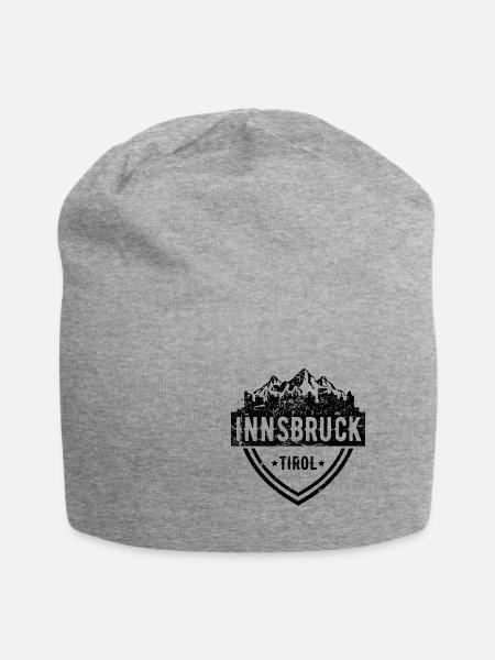 Innsbruck - Jersey-Beanie - Grau meliert