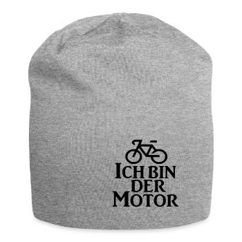 Ich bin der Motor Fahrrad Rennrad Triathlon - Jersey-Beanie - Grau meliert - Vorne