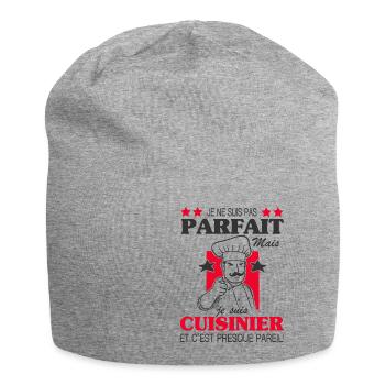 Cuisinier Shirt • Un cuisinier parfait Cadeau - Bonnet en jersey - gris chiné - Devant