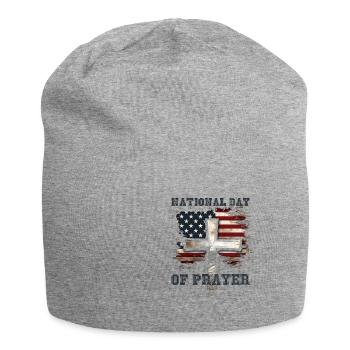 National Day Of Prayer - Jersey-Beanie - Grau meliert - Vorne