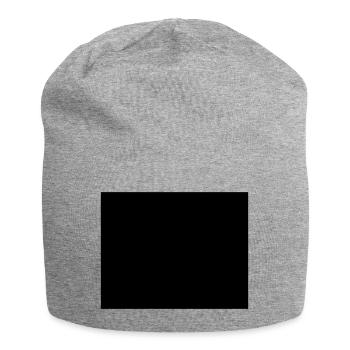 rechteck - Jersey-Beanie - Grau meliert - Vorne