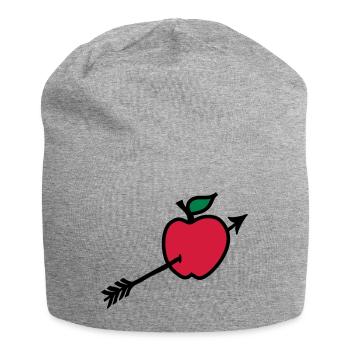 Wilhelm Tell Apfel I love - Jersey-Beanie - Grau meliert - Vorne