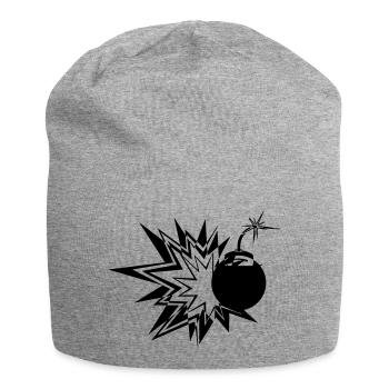 Bombe - Jersey-Beanie - Grau meliert - Vorne