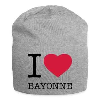 I LOVE BAYONNE France Frankreich - Bonnet en jersey - gris chiné - Devant