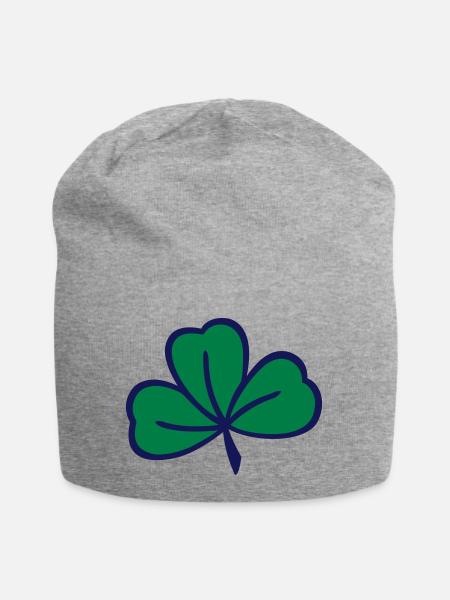 Kleeblatt Kleeblatt - Jersey-Beanie - Grau meliert