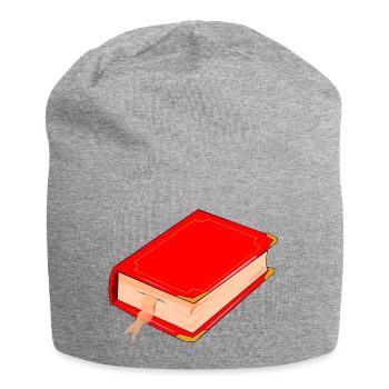 livre - Bonnet en jersey - gris chiné - Devant