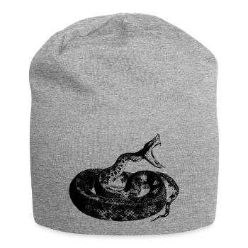 Die Wut der Schlange - Jersey-Beanie - Grau meliert - Vorne