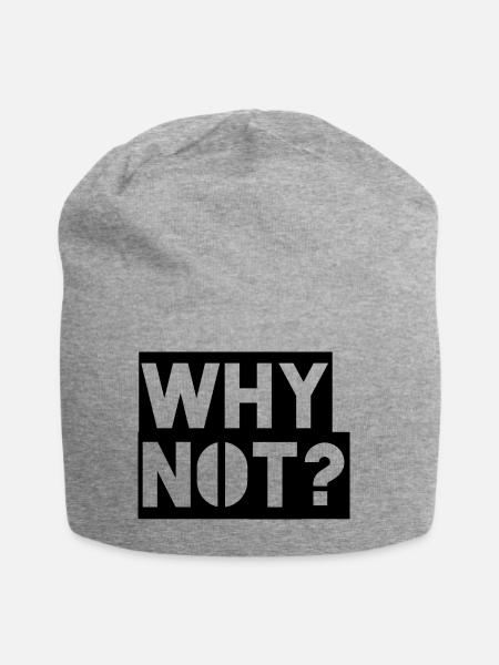 Why Not - Jersey-Beanie - Grau meliert