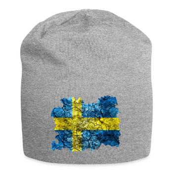 Schweden Vintage Flagge - Jersey-Beanie - Grau meliert - Vorne
