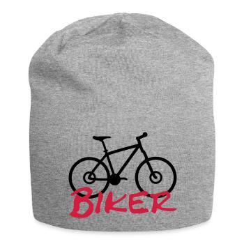 biker - Jersey Beanie - heather grey - Front