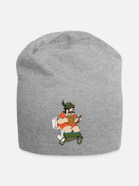 klo bier - Jersey-Beanie - Grau meliert
