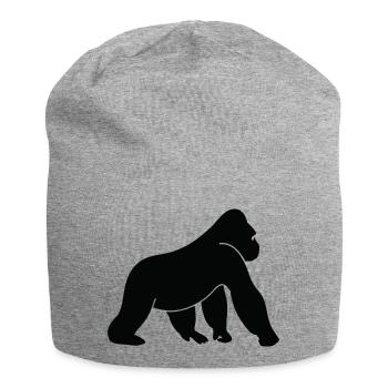 Ein wilder Gorilla - Jersey-Beanie - Grau meliert - Vorne