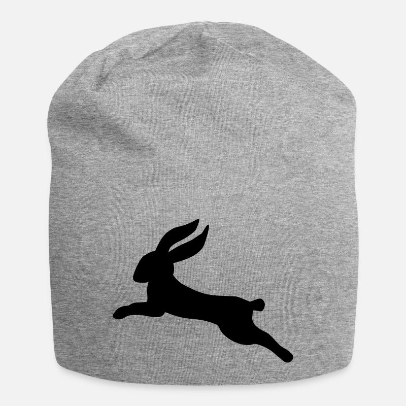 Hase - Jersey-Beanie - Grau meliert